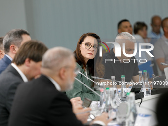 Yuliia Svyrydenko, First Deputy Prime Minister of Ukraine and Minister of Economy of Ukraine, attends a meeting of the Congress of Local and...