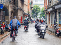 People's daily lives are affected by the heavy rainfall in Kathmandu, Nepal, on August 21, 2024. (