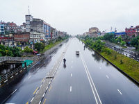 People's daily lives are affected by the heavy rainfall in Kathmandu, Nepal, on August 21, 2024. (