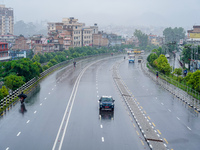 People's daily lives are affected by the heavy rainfall in Kathmandu, Nepal, on August 21, 2024. (