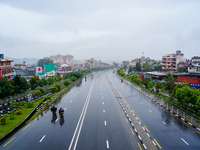 People's daily lives are affected by the heavy rainfall in Kathmandu, Nepal, on August 21, 2024. (