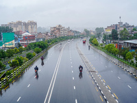 People's daily lives are affected by the heavy rainfall in Kathmandu, Nepal, on August 21, 2024. (