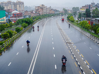 People's daily lives are affected by the heavy rainfall in Kathmandu, Nepal, on August 21, 2024. (