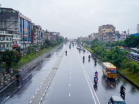 People's daily lives are affected by the heavy rainfall in Kathmandu, Nepal, on August 21, 2024. (