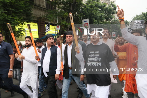 Suvendu Adhikari, Leader of the Opposition in the West Bengal Legislative Assembly, along with writers, actors, artists, and film directors,...