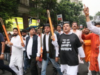 Suvendu Adhikari, Leader of the Opposition in the West Bengal Legislative Assembly, along with writers, actors, artists, and film directors,...