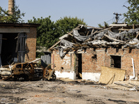 The almost deserted town of Bilopillia in Sumy region near the border with Russia is shelled daily by guided aerial bombs in Bilopillia, Ukr...