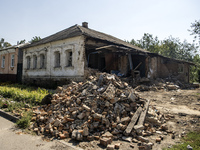 The almost deserted town of Bilopillia in Sumy region near the border with Russia is shelled daily by guided aerial bombs in Bilopillia, Ukr...