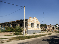 The almost deserted town of Bilopillia in Sumy region near the border with Russia is shelled daily by guided aerial bombs in Bilopillia, Ukr...