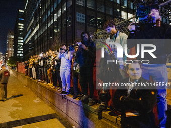 Pro-Palestine protesters hold a ''Make it Great Like '68'' protest in front of the Israeli consulate in Chicago, United States, on August 20...