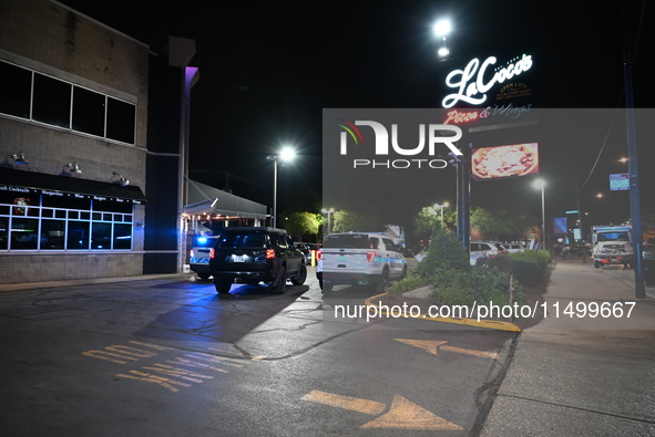 A 33-year-old male is critically wounded in a shooting in Chicago, Illinois, United States, on August 21, 2024. At approximately 8:20 p.m. o...