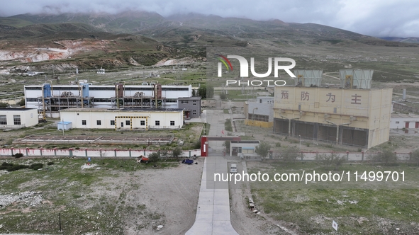 The Yangbajing Geothermal Power Station, the world's highest geothermal power station, is in Lhasa, Tibet, China, on August 8, 2024. 