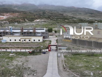 The Yangbajing Geothermal Power Station, the world's highest geothermal power station, is in Lhasa, Tibet, China, on August 8, 2024. (