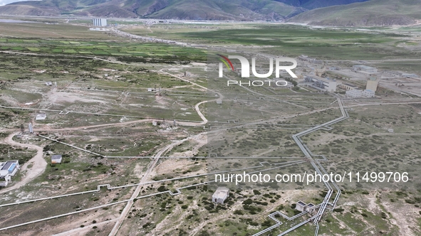 The Yangbajing Geothermal Power Station, the world's highest geothermal power station, is in Lhasa, Tibet, China, on August 8, 2024. 