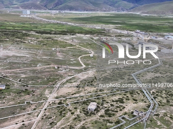 The Yangbajing Geothermal Power Station, the world's highest geothermal power station, is in Lhasa, Tibet, China, on August 8, 2024. (