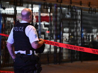 Two people are shot, one critically wounded, in a shooting on the 7800 block of S. Colfax Avenue in Chicago, Illinois, United States, on Aug...