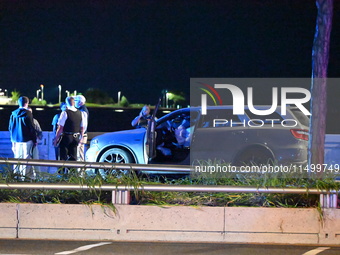 Two people are shot while driving on the 1000 block of N. Lake Shore Drive in Chicago, Illinois, United States, on August 21, 2024. At appro...