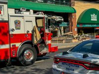 A car drives through the barrier at the Whole Foods in Tenleytown, Washington, DC, damaging the entrance to a Wawa convenience store. No one...