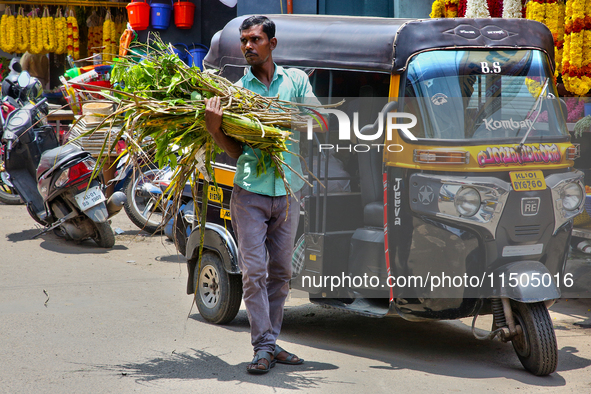 Chalai Market in Thiruvananthapuram, Kerala, India, on April 13, 2024. Chalai Market (Chalai Bazaar) is Kerala's oldest market and is believ...