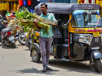 Chalai Market in Thiruvananthapuram, Kerala, India, on April 13, 2024. Chalai Market (Chalai Bazaar) is Kerala's oldest market and is believ...