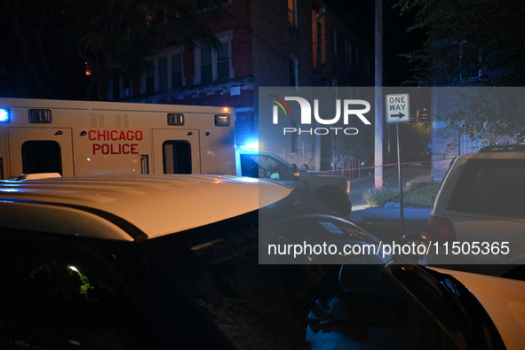 A man is found dead in an alley with a gunshot wound to the abdomen in Chicago, Illinois, United States, on August 23, 2024. On Friday eveni...