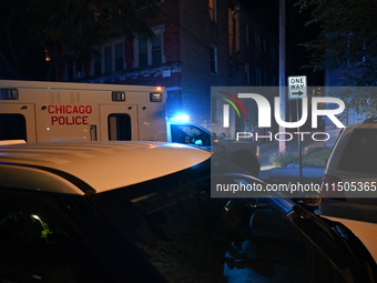 A man is found dead in an alley with a gunshot wound to the abdomen in Chicago, Illinois, United States, on August 23, 2024. On Friday eveni...