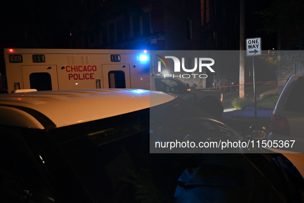 A man is found dead in an alley with a gunshot wound to the abdomen in Chicago, Illinois, United States, on August 23, 2024. On Friday eveni...