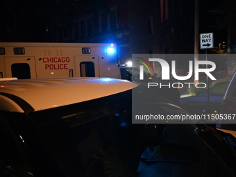 A man is found dead in an alley with a gunshot wound to the abdomen in Chicago, Illinois, United States, on August 23, 2024. On Friday eveni...