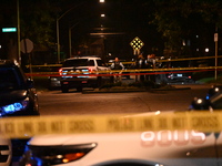 Two people are shot on the 10100 block of S. May Street in Chicago, Illinois, United States, on August 23, 2024. On Friday evening at approx...