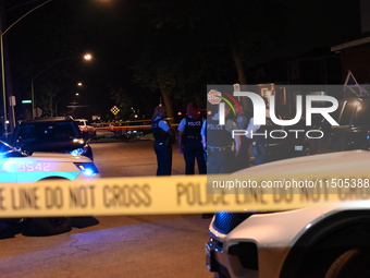 Two people are shot on the 10100 block of S. May Street in Chicago, Illinois, United States, on August 23, 2024. On Friday evening at approx...