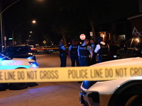 Two people are shot on the 10100 block of S. May Street in Chicago, Illinois, United States, on August 23, 2024. On Friday evening at approx...