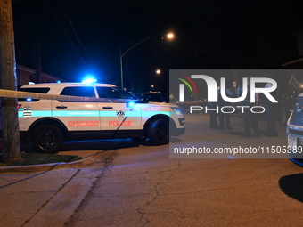 Two people are shot on the 10100 block of S. May Street in Chicago, Illinois, United States, on August 23, 2024. On Friday evening at approx...