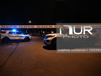 Two people are shot on the 10100 block of S. May Street in Chicago, Illinois, United States, on August 23, 2024. On Friday evening at approx...