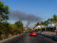 A fire breaks out at dawn on Saturday, August 24, in a food company in Pozzuoli, in the province of Naples. The blaze, still ongoing at arou...