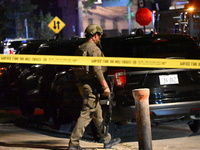 SWAT responds to a residence in Chicago, Illinois, United States, on August 23, 2024. On Friday evening, at approximately 9:15 p.m. on the 3...