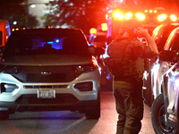 SWAT responds to a residence in Chicago, Illinois, United States, on August 23, 2024. On Friday evening, at approximately 9:15 p.m. on the 3...