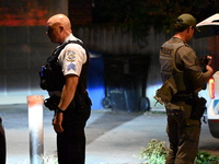 SWAT responds to a residence in Chicago, Illinois, United States, on August 23, 2024. On Friday evening, at approximately 9:15 p.m. on the 3...