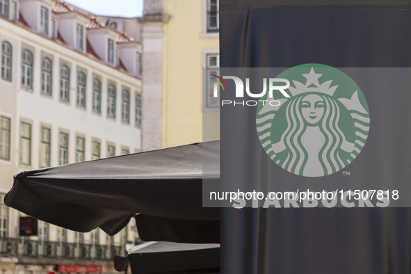 A Starbucks Coffee store in Lisbon, Portugal, on August 24, 2024. Brian Niccol, CEO of Starbucks starting next month, has his travel expense...