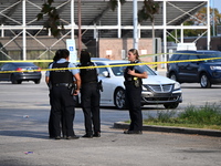 A 15-year-old male is shot on the 10200 block of S. Cottage Grove Avenue in Chicago, Illinois, United States, on August 24, 2024. On Saturda...