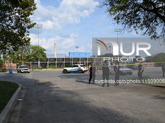 A 15-year-old male is shot on the 10200 block of S. Cottage Grove Avenue in Chicago, Illinois, United States, on August 24, 2024. On Saturda...