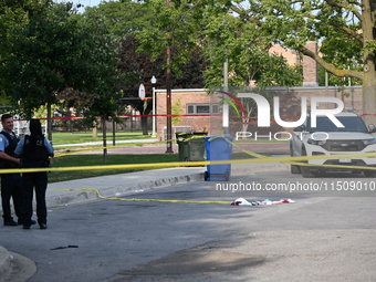 A 15-year-old male is shot on the 10200 block of S. Cottage Grove Avenue in Chicago, Illinois, United States, on August 24, 2024. On Saturda...