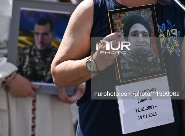 KRAKOW, POLAND - AUGUST 24:
Members of the Ukrainian diaspora in Krakow celebrate Ukrainian Independence Day with various events, including...