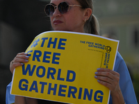 KRAKOW, POLAND - AUGUST 24:
Members of the Ukrainian diaspora in Krakow celebrate Ukrainian Independence Day with various events, including...