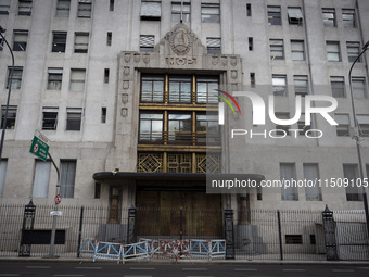 In front of the building of the Ministry of Health of the Nation in Buenos Aires, Argentina, on august 23, 2024.(