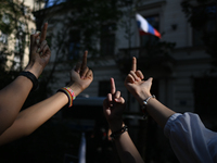 KRAKOW, POLAND - AUGUST 24:
Members of the Ukrainian diaspora in Krakow celebrate Ukrainian Independence Day with various events, including...