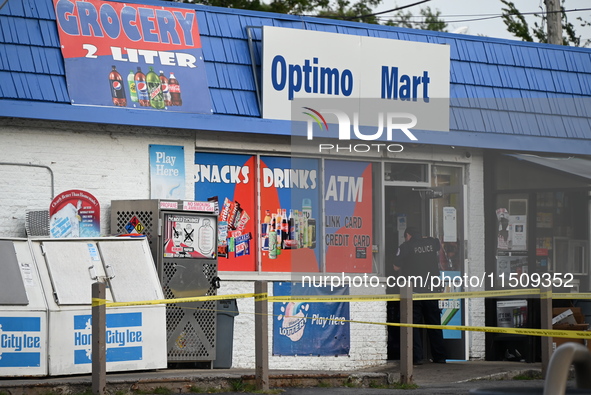 A 19-year-old male is shot multiple times on the 11500 block of S. Halsted Street in Chicago, Illinois, United States, on August 24, 2024. O...