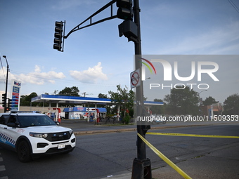 A 19-year-old male is shot multiple times on the 11500 block of S. Halsted Street in Chicago, Illinois, United States, on August 24, 2024. O...