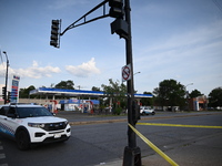 A 19-year-old male is shot multiple times on the 11500 block of S. Halsted Street in Chicago, Illinois, United States, on August 24, 2024. O...