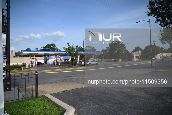 A 19-year-old male is shot multiple times on the 11500 block of S. Halsted Street in Chicago, Illinois, United States, on August 24, 2024. O...