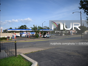 A 19-year-old male is shot multiple times on the 11500 block of S. Halsted Street in Chicago, Illinois, United States, on August 24, 2024. O...